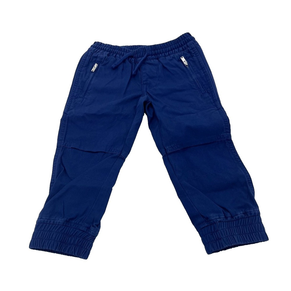 Ralph Lauren Little Boys' Freshwater Blue Canvas Jogger Pants 2/2T
